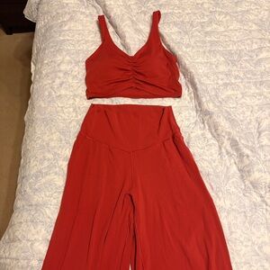 Aerie Scarlet Wide Leg 2 piece